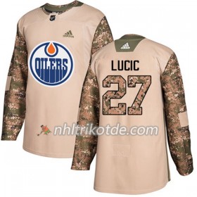 Edmonton Oilers Trikot Milan Lucic 27 Adidas 2017-2018 Camo Veterans Day Practice Authentic - Herren
